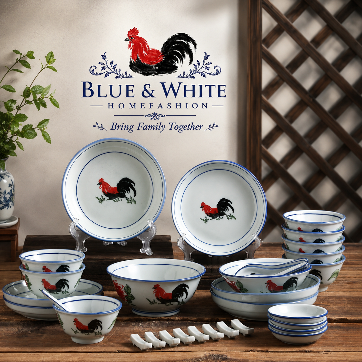 Rooster Tableware