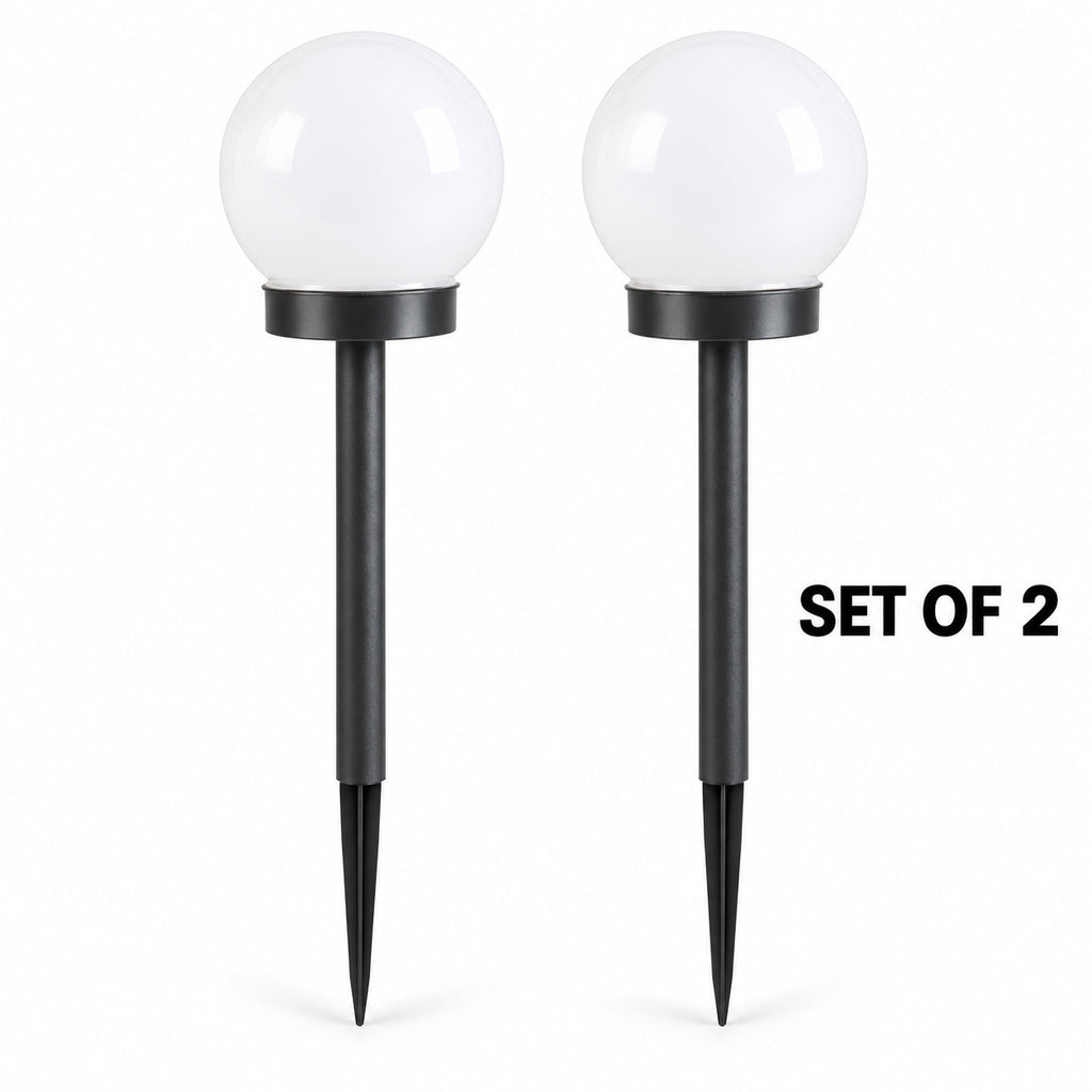 Solar Garden Globe Lights – Set of 2