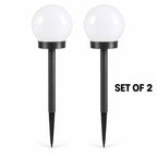 Solar Garden Globe Lights – Set of 2