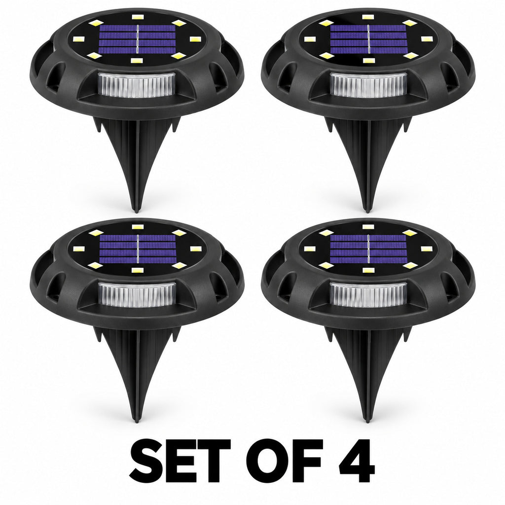 Solar Outdoor Buried Lights – Set of 4