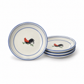 Rooster 7in Dessert Plates – Set of 4