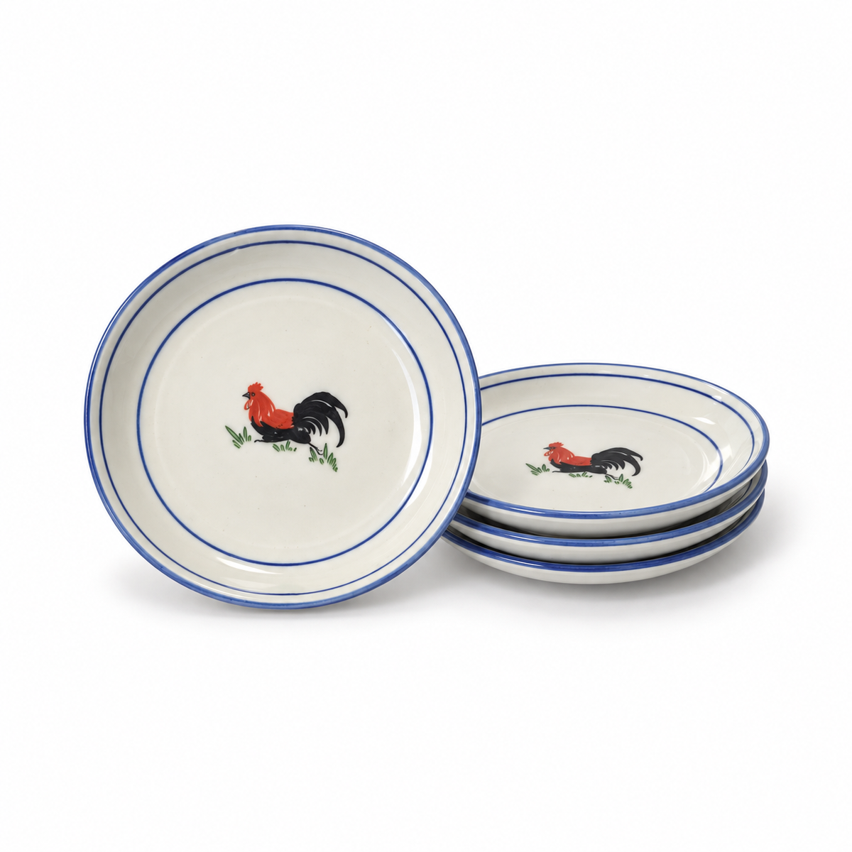 Rooster 7in Dessert Plates – Set of 4