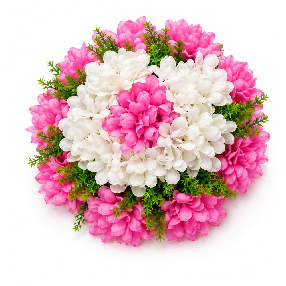 30cm Artificial Flower Wreath – 4 Colours Available