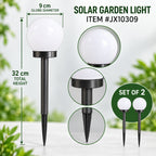 Solar Garden Globe Lights – Set of 2