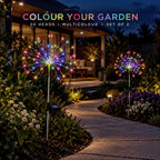 50 Heads Multicolour Solar Fireworks Lights – Set of 2