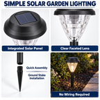 Solar Garden Path Lights – Set of 6