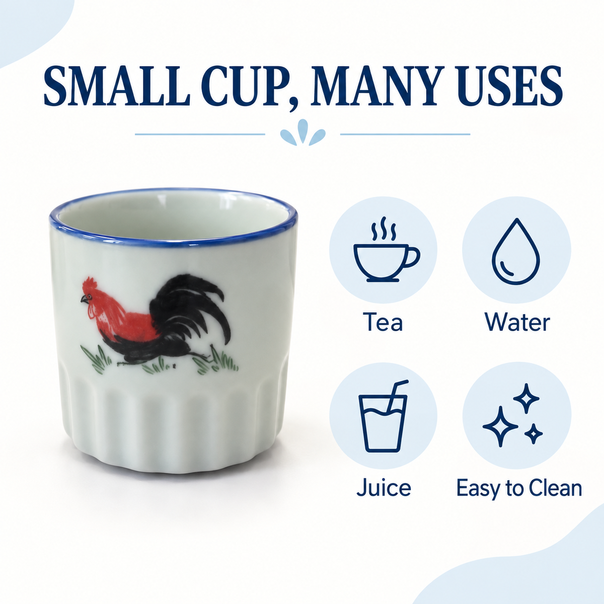 Rooster Banquet Cups – Set of 4