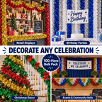 Decorative Tinsel Garlands – Pack of 100