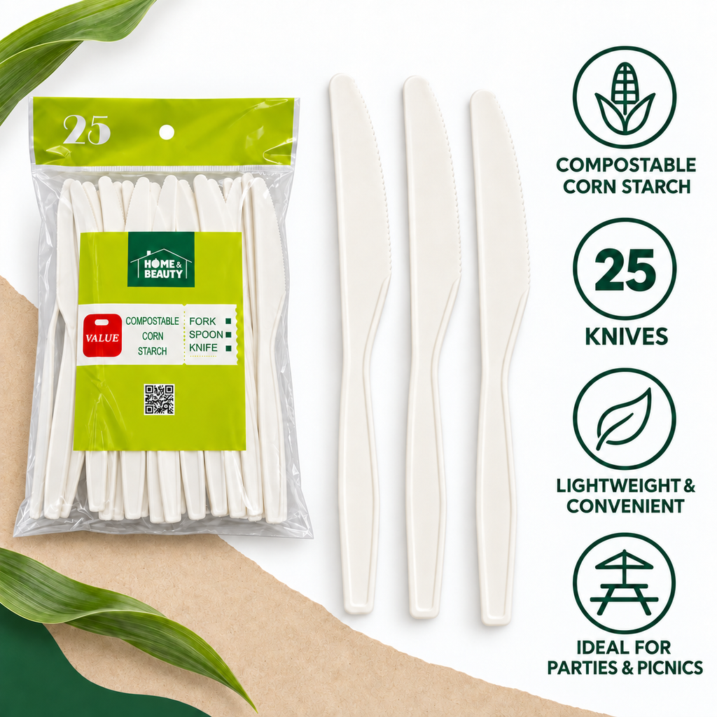 Compostable Knives – 25 Pack