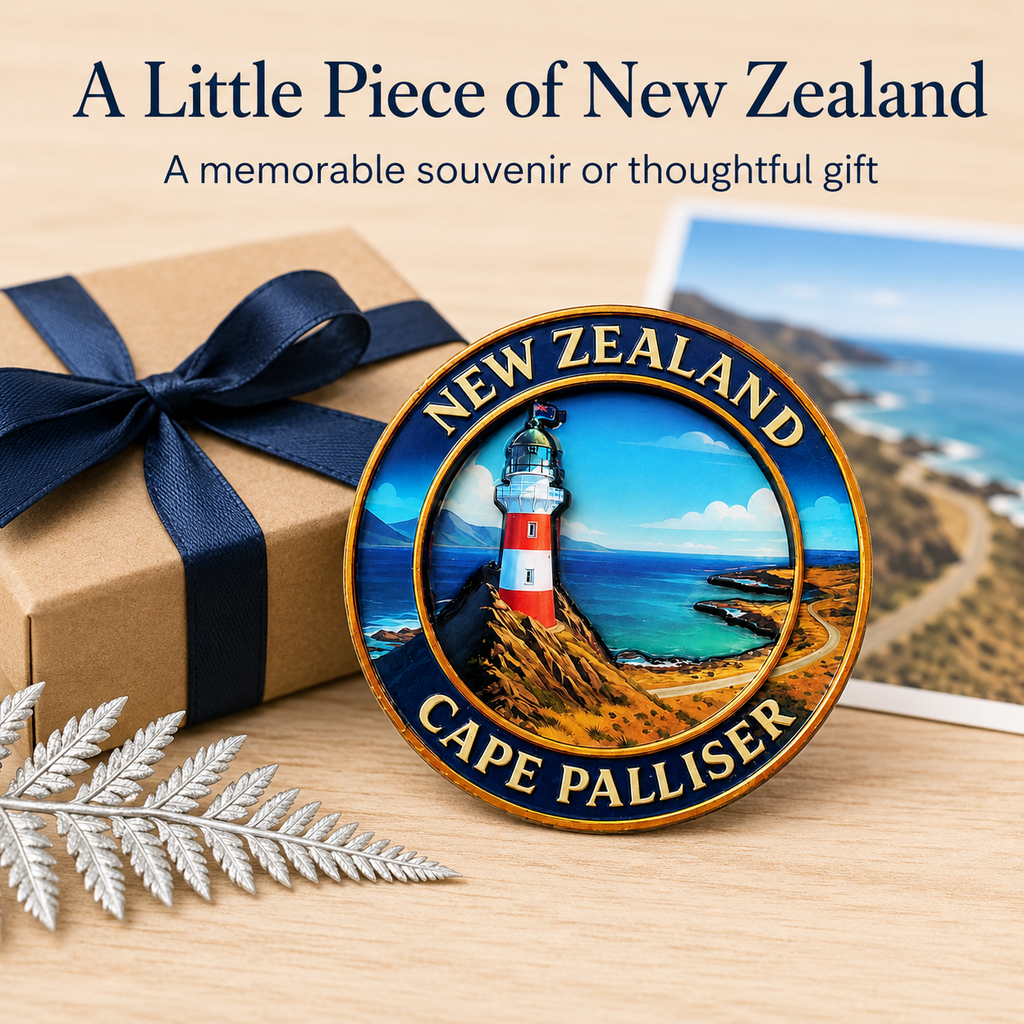 Cape Palliser New Zealand Acrylic Fridge Magnet – 8 cm