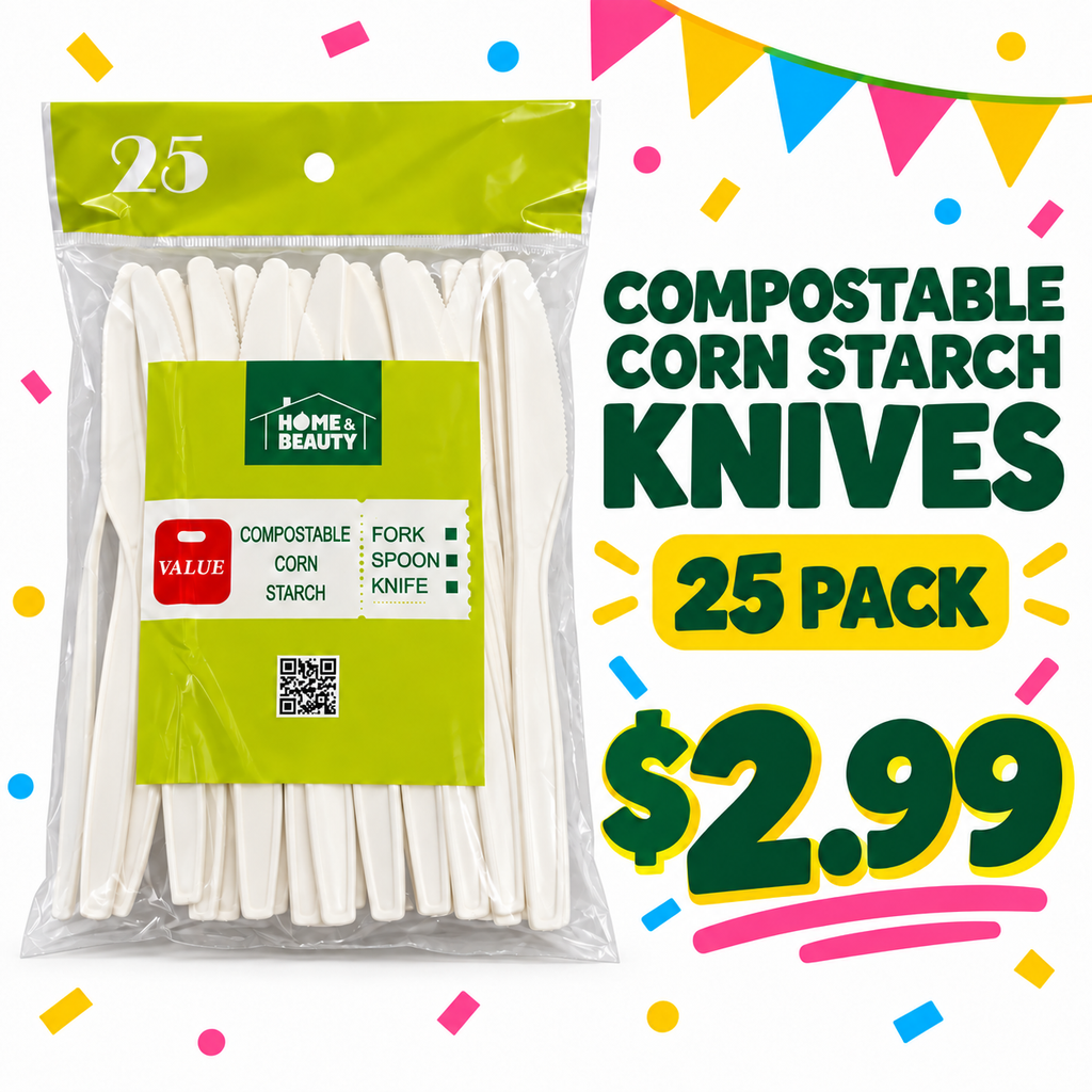 Compostable Knives – 25 Pack