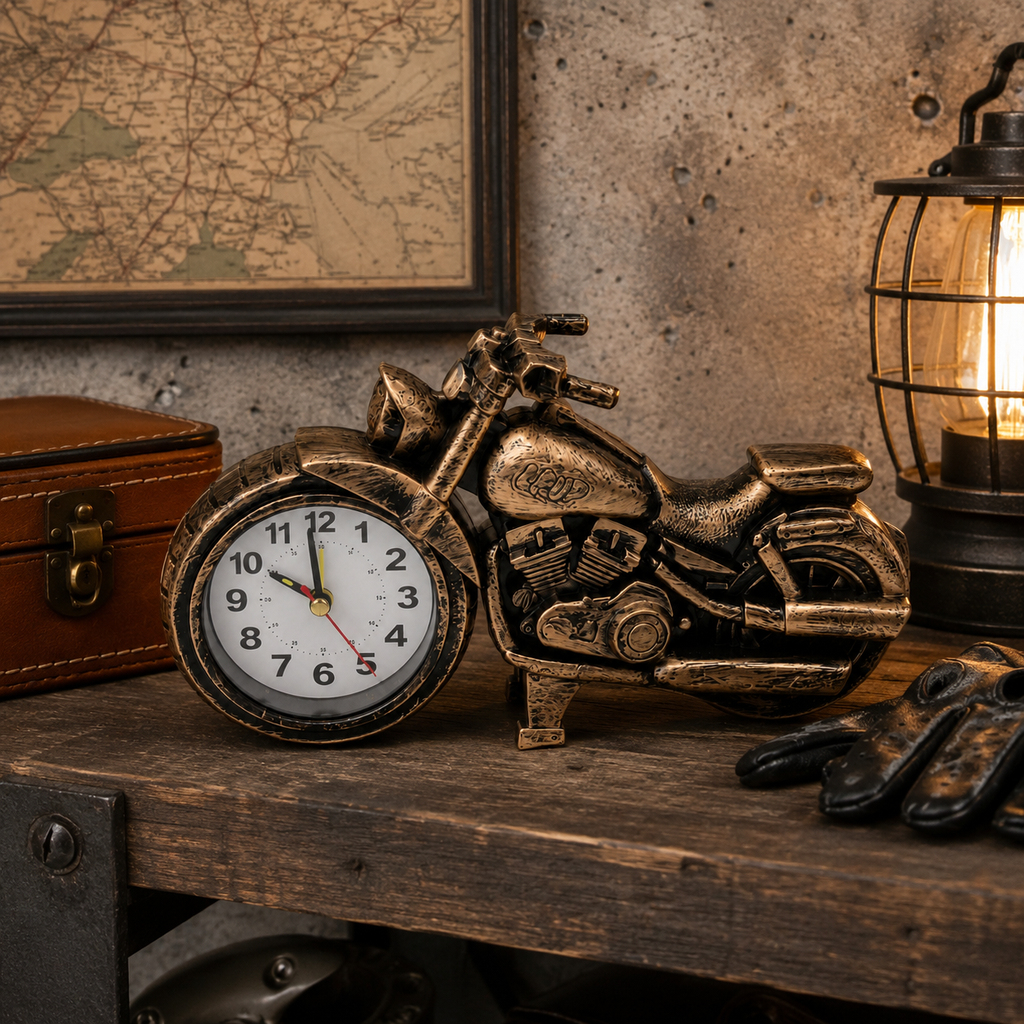 Motorcycle-Shaped Table Alarm Clock – CD267