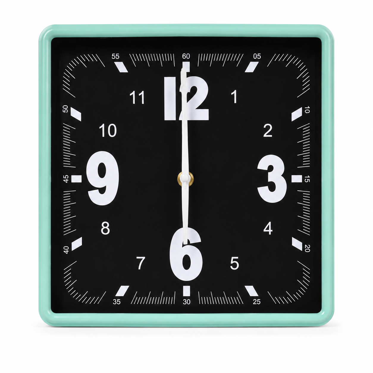 25cm Square Plastic Wall Clock – HA-8