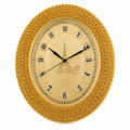46cm Ornate Gold Rose Oval Wall Clock – Item 323