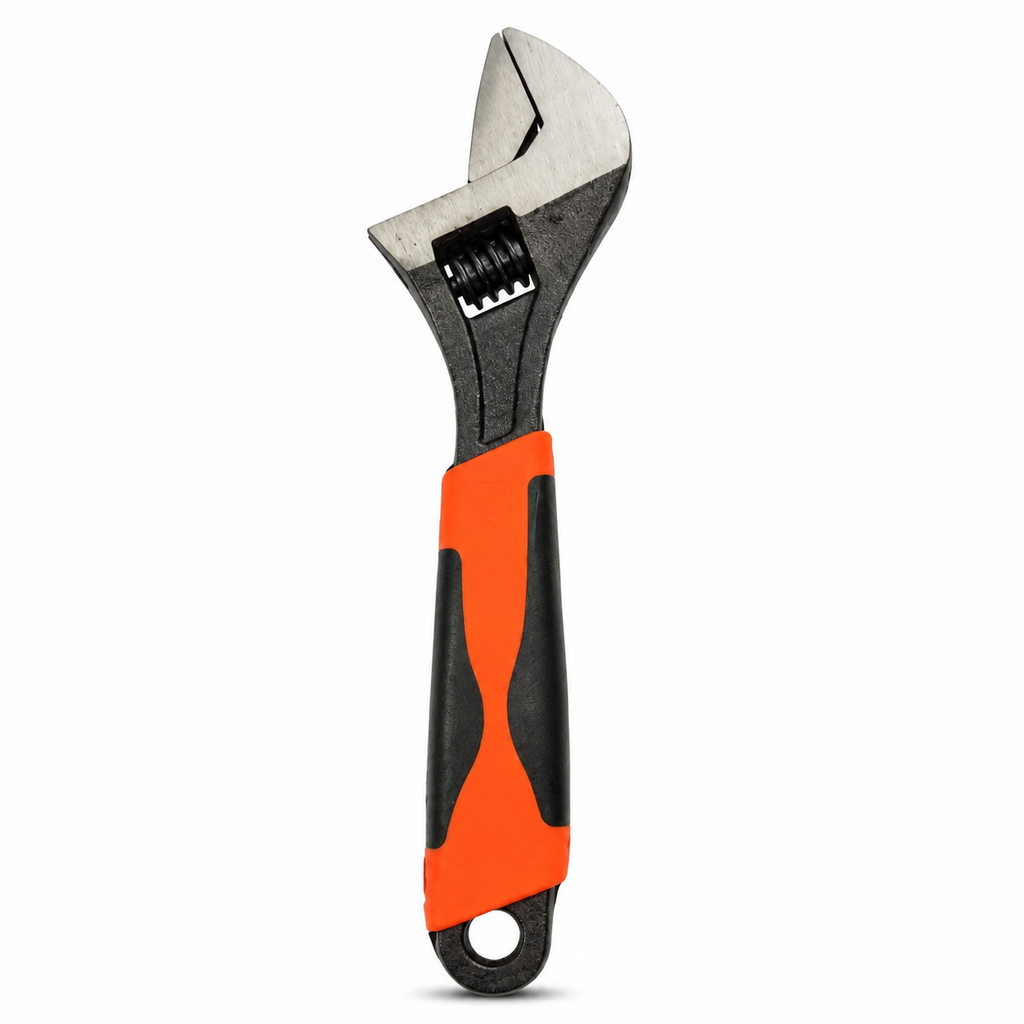8-Inch Adjustable Wrench with Non-Slip Grip