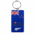 I Love New Zealand Acrylic Keyring