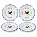 Red Rooster 7-Inch Side Plates – Set of 4