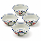 Red Rooster 7-Inch Serving Bowls – Set of 4