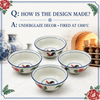 Red Rooster 7-Inch Serving Bowls – Set of 4