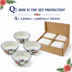 Red Rooster 7-Inch Serving Bowls – Set of 4