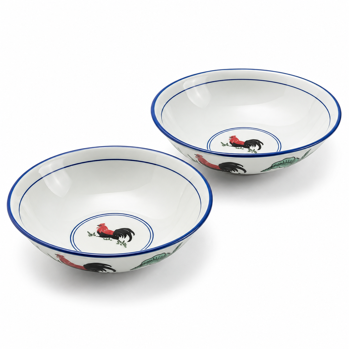 Red Rooster 8.5-Inch Serving Bowls – Set of 2