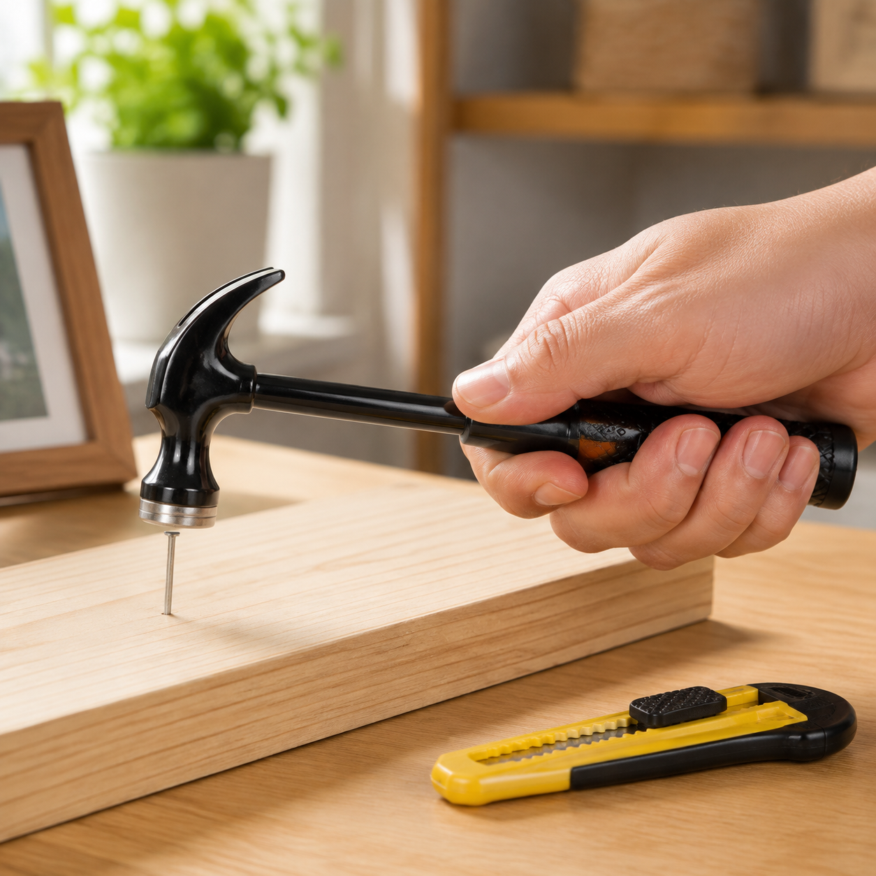 2-Piece Mini Hammer & Utility Knife Set