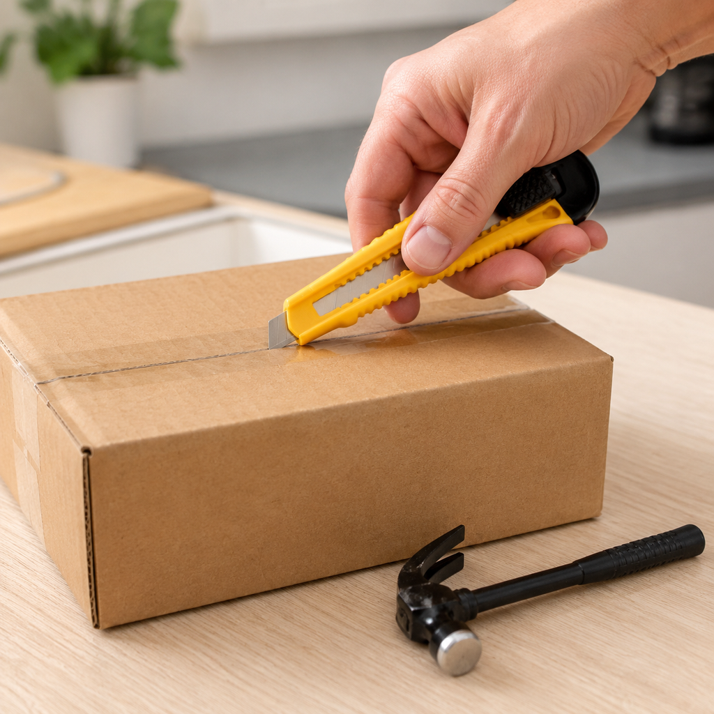 2-Piece Mini Hammer & Utility Knife Set