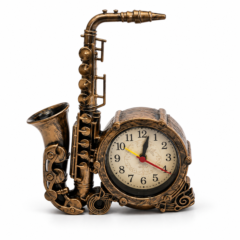 18.5cm Saxophone Alarm Table Clock – YY7711