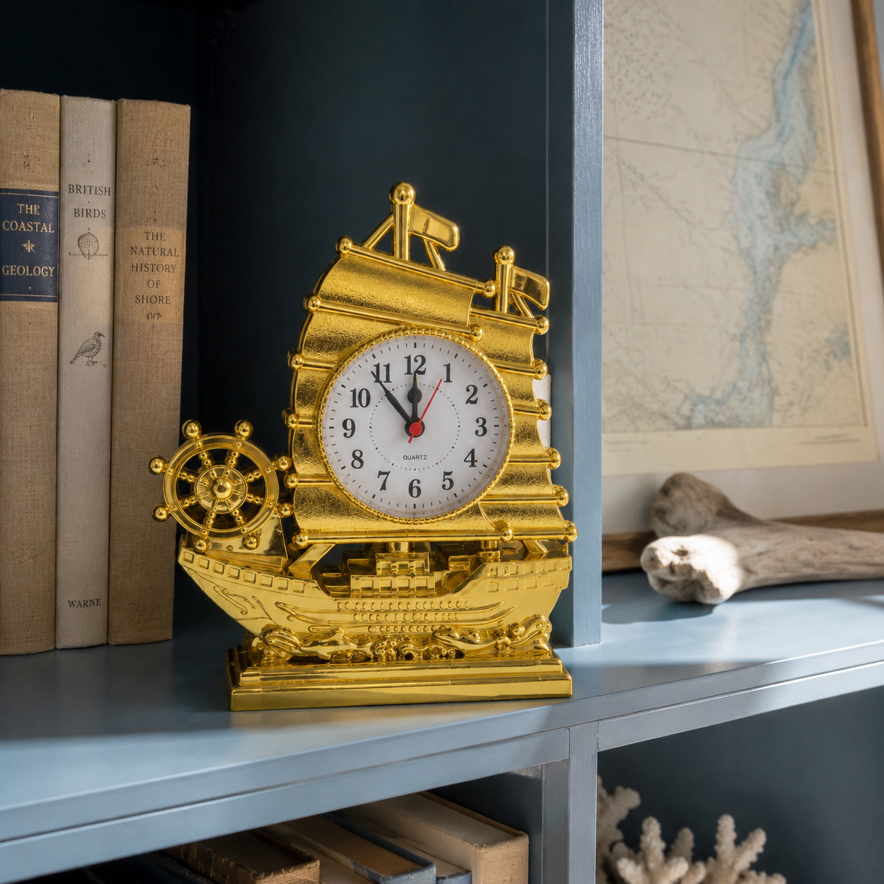 21cm Sailing Ship Alarm Clock – YY7735