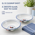 Red Rooster 8.5-Inch Serving Bowls – Set of 2